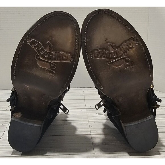 Freebird by Steven Crue Size 7 Womens New Condition Distressed Black - Picture 9 of 16